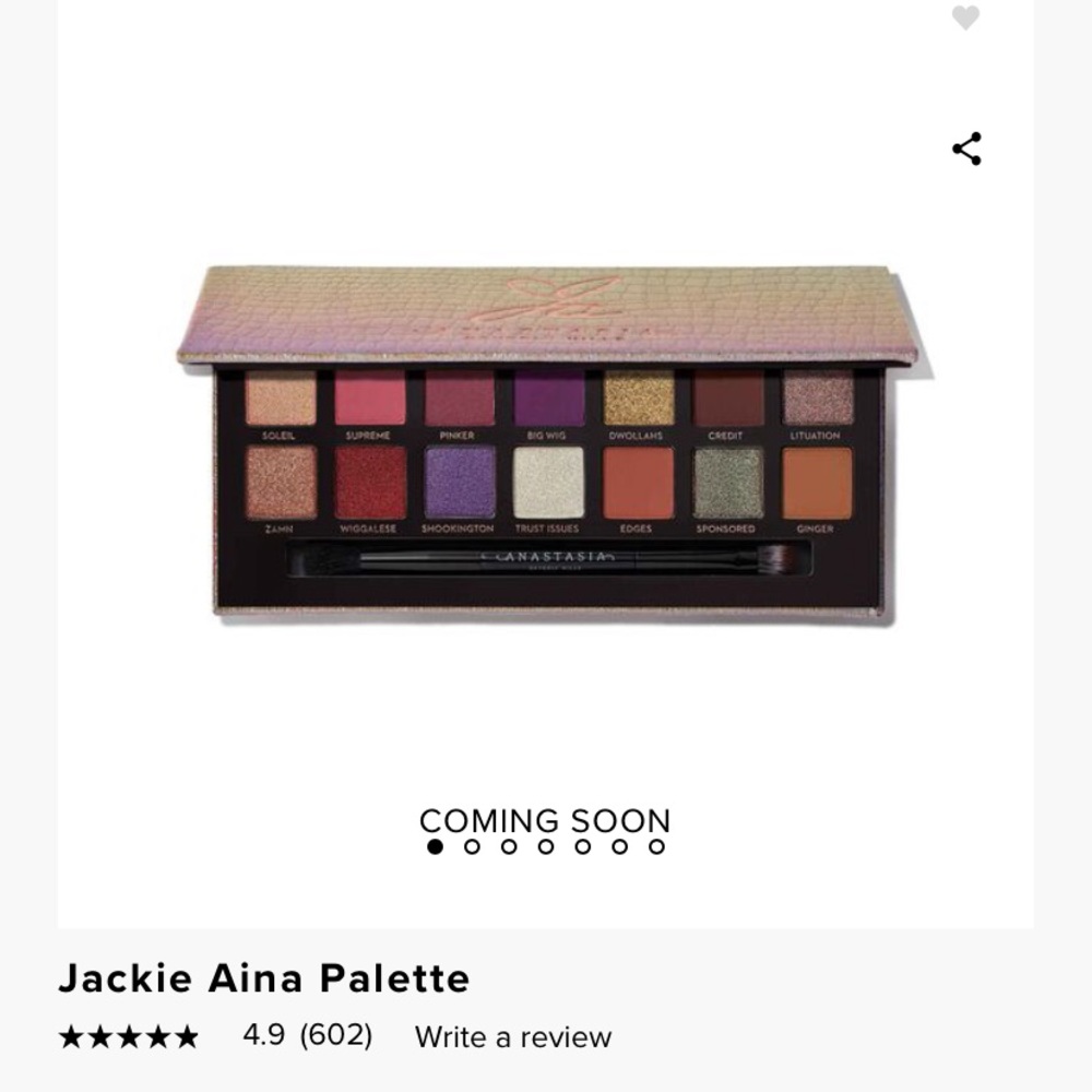 Anastasia Beverly Hills Jackie Aina BNIB